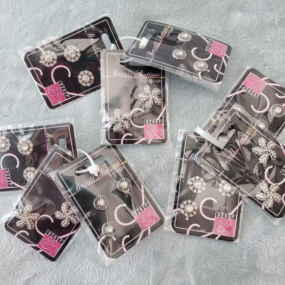 Diamond Buttons - Set of 3 - NEW - Picture 5 of 5